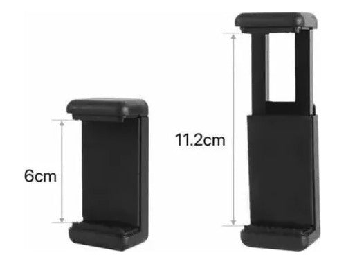 Agarre Para Celular + Rosca Con Rotación Para Tripode Y Aros 6