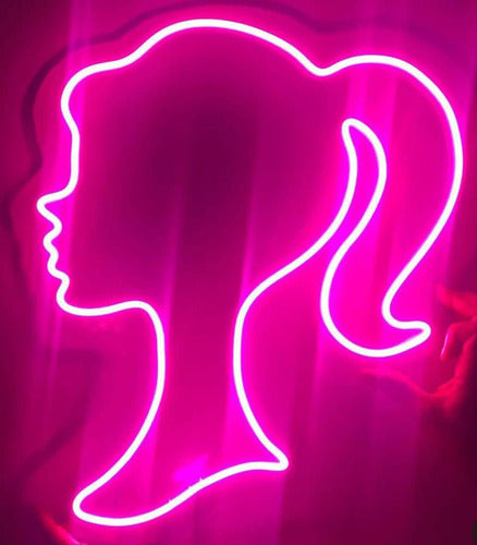 Cartel Barbie Neon 50x42cm Alquiler 0