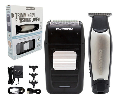 Teknikpro Trimming Finishing Afeitadora + Trimmer Pelo 6c 0