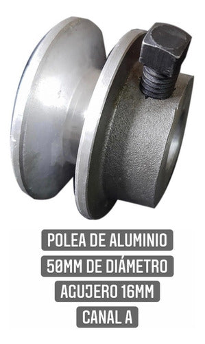 Motor Weg 1hp Para Hormigonera Trompito + Polea + Correa A30 2