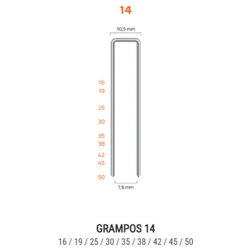 Grampo Industrial 14/40 - Airfix Com 2.210 Grampos 3