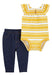 Carter's Set 2 Pieces Short Sleeve Bodysuit and Pants 1N600610 4