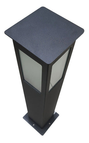 Garden 1 Light Exterior Lantern 60cm Cast Iron Black IP65 2