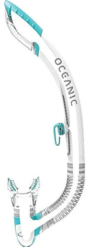 Oceanic Ultra Dry 2 Snorkel - Blanco/Azul Mar 0