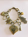 Bronze Metal Bracelet with Various Charms x 12 Units 7