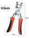 Kit Manual Clamp Pliers + Double Ring Metal Clips 9.5mm 2