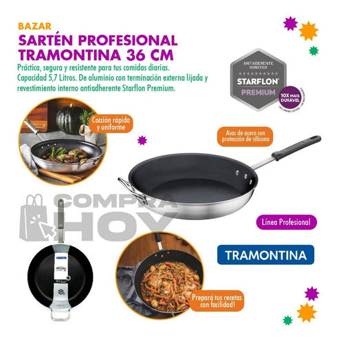 Tramontina Professional 36 Cm Non-Stick Frying Pan, 11961 1