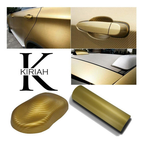 Golden Carbon Fiber Vinyl 1.52x1m Automotive 1