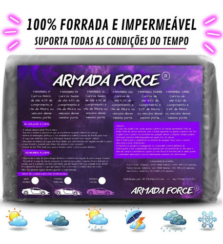 Capa De Cobrir Carro New Beetle Armada Force 100% Forrada 2