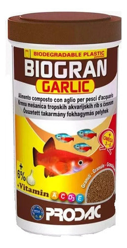 Ração Prodac Garlic Biogran Granules 40g 0