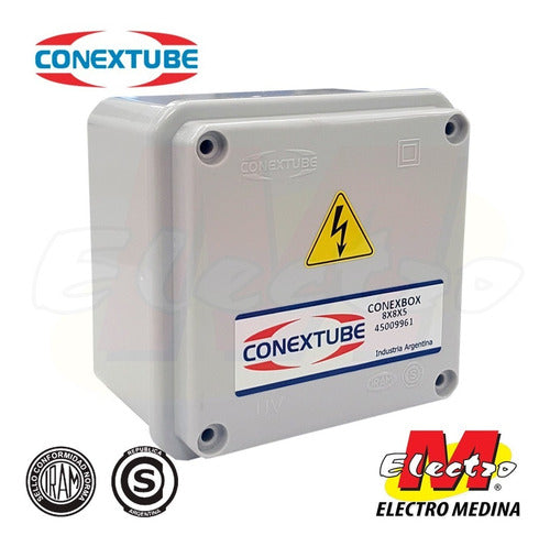 Caja De Paso Estanca Balun 80x80x50 Conextube Electro Medina 0