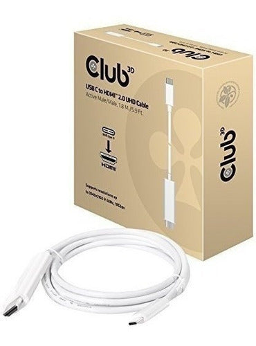 Club3D Cac1517 USB-C to DisplayPort Cable Adapter - Black 0