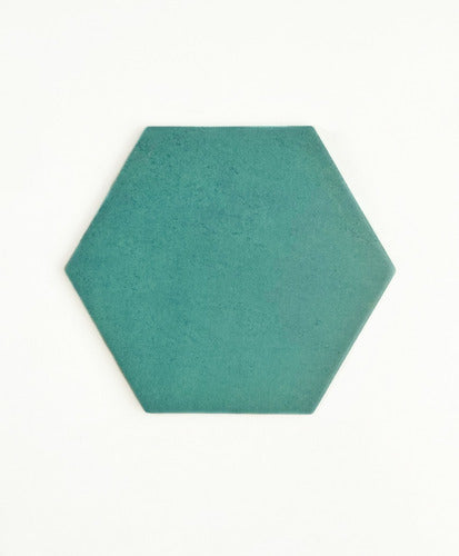 Gabriela Porcelanato Hexagonal Cement Green 17x19.5 1º 0