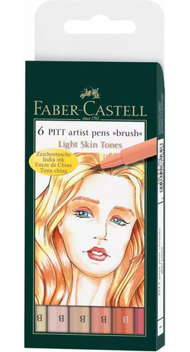 Marcadores Faber Castell Pitt Artist Brush Light Skin Tones 0