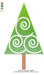 Embroidery Machine Christmas Tree Ripple Pattern Matrix 3225 3
