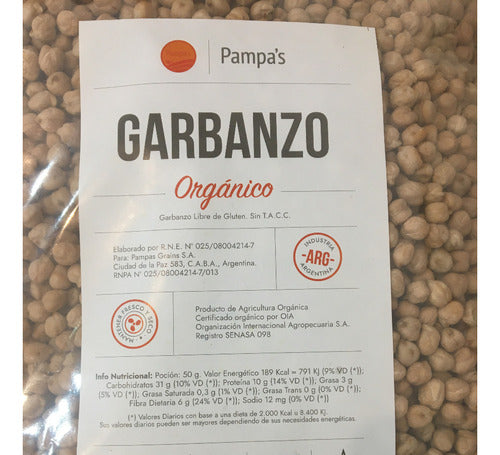 Garbanzo Orgánico Pampa's Grains 5kg 1