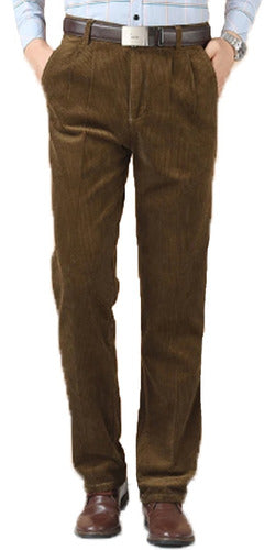 Alejandro Lerner Regular Fit Pinzado Corduroy Pants 0