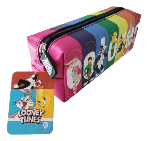 Rectangular Looney Tunes Cartuchera by Mooving with Reinforced Closure 3