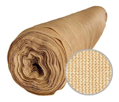 Tyt Malla De Sombra Beige 80% Sombra 4mt De Ancho X16 Mts 0