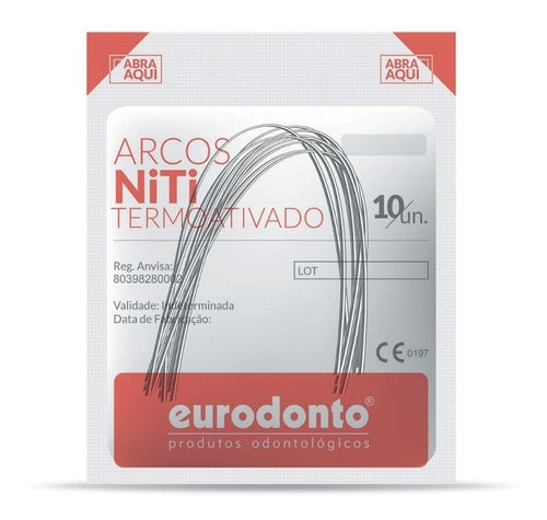 Eurodonto Round NITI Thermally-Activated Archwires x10u 14