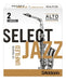 D'Addario Select Jazz Unfiled 2 Soft Alto Saxophone Reeds 0