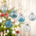 LessMo Blue Christmas Ball Ornaments - 6cm X 30u 1