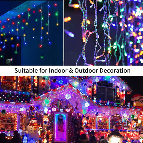 Blingstar Multicolor Icicle Lights for Outdoors 3