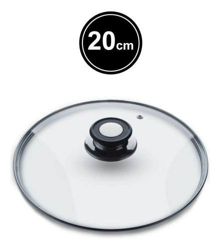 20cm Tempered Glass Lid for Pots and Pans by Pettish Online 1