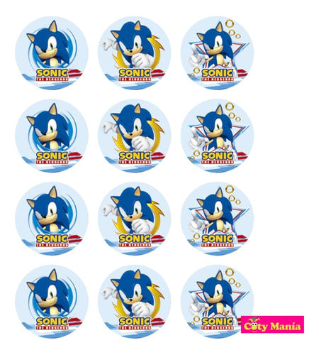 Plancha De Stickers Sonic X 120u 1