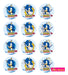 Plancha De Stickers Sonic X 120u 1