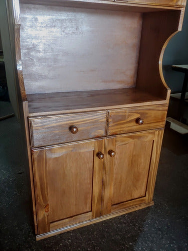 Todoparaelhogaruy Kitchen Sideboard Hutch with Glass Doors 1