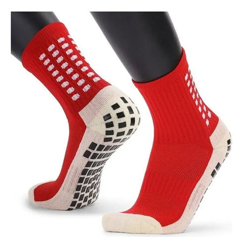 Tourmalhyn Anti-Slip Socks 3/4 Ideal for Soccer and Basketball 0