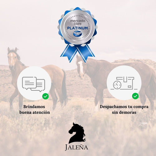 Jaleña Talabartería Cierraboca De Suela Marron Para Polo Equitacion Montura 4