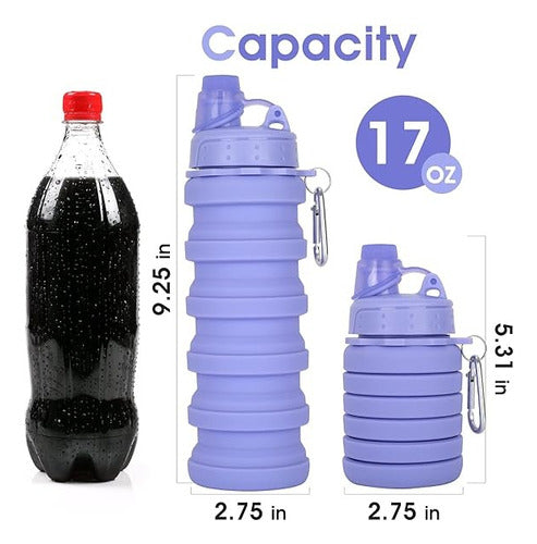 De Once Al País Pagable Extensible Water Bottle for Sports 500ml 1