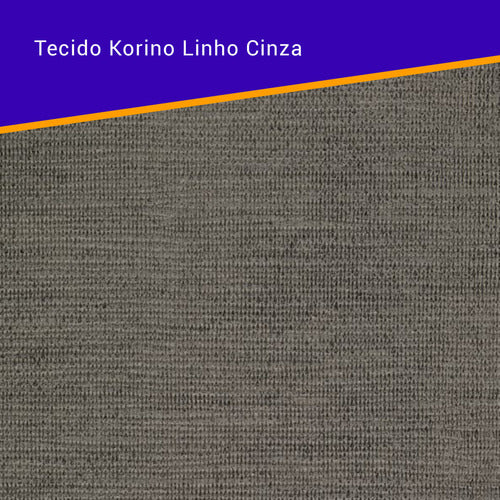 Base Box Baú Viúva 128x188x42cm Courino Linho Cinza 6