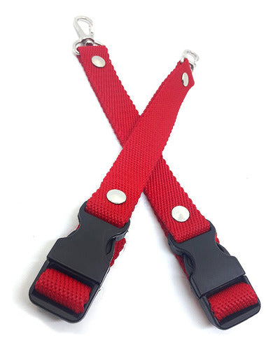 Red Glove Holder Strap with Clasp 0