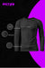 Picton Long Sleeve Thermal Shirt Black for Adults 2