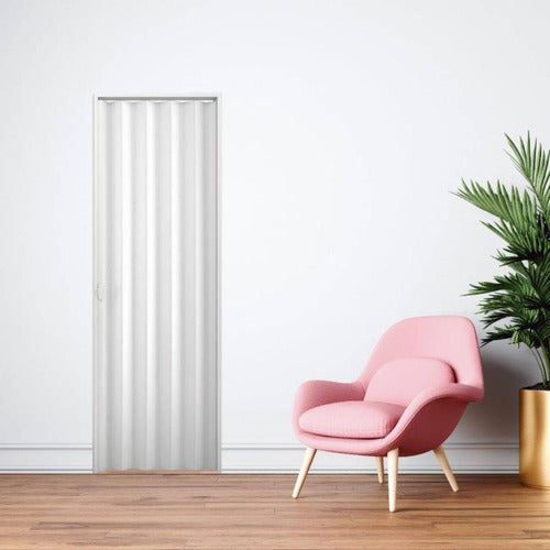 Plasbil Folding PVC Accordion Door 120cm White Offer 1