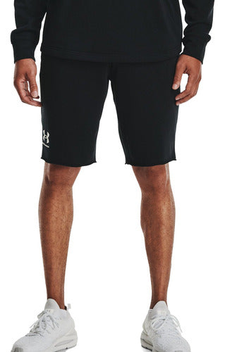 Under Armour Short Rival Terry Lam Negro Hombre 0