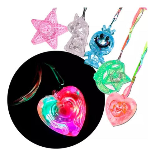 Assorted LED Glow Necklaces - Pack of 12 1