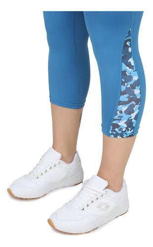 Lotto Speed Evo 3/4 Leggings in Blue and Light Blue 3