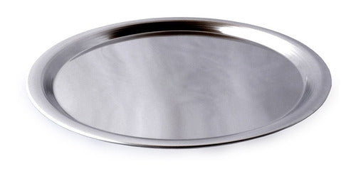 HB Inoxidables Pack of 5 Pizza Trays, 35 cm with Stainless Steel Pizza Peel 0