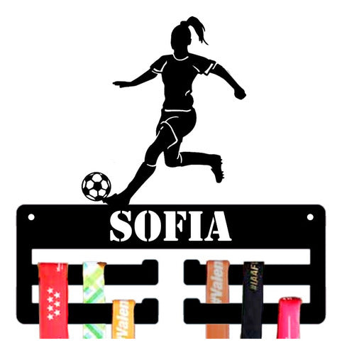 Patata 3D Medal Display Holder for Soccer Girls Women 1