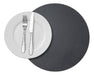 Renkai Set of 12 Round Eco-Leather Placemats + 12 Circular Coasters 1