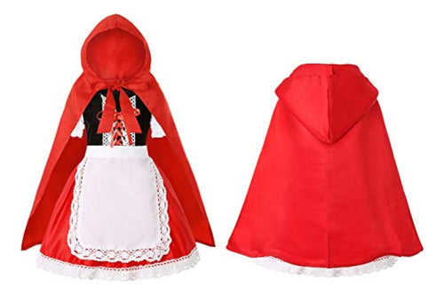 VIYORSHOP Red Riding Hood Costume for Girls 6