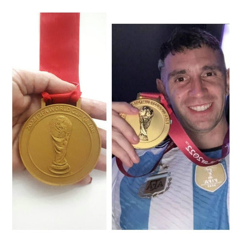 Medalla Campeon Qatar 2022  Diametro 7,6 Cm 3d Calidad 6