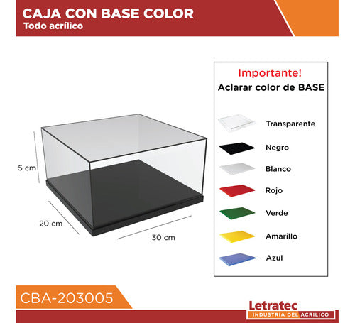 LET RATEC Acrylic Box with Base, Showcase for Collectibles CBA-203005 1