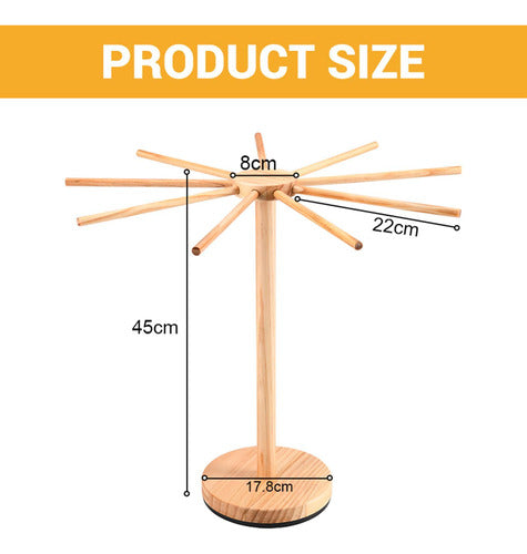 Suporte De Secagem De Macarrão De Madeira Para Macarrão 1