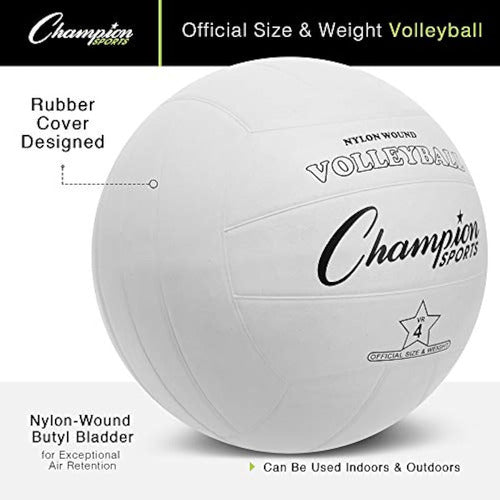 Champion Sports - Official Volleyball with Rubber Cover 1