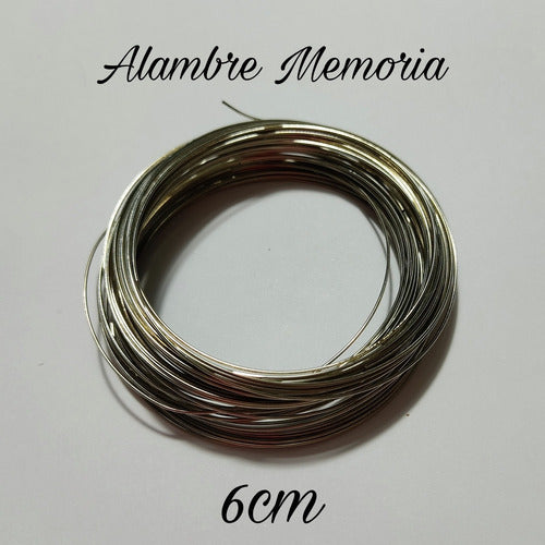 Entre Hilos y Cuentas 50gr Memory Wire 6cm - Jewelry Crafting Supplies 0